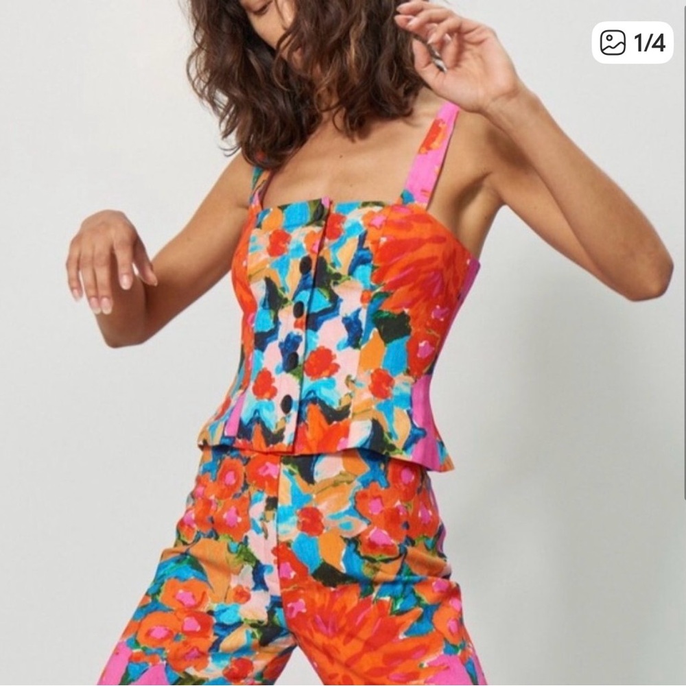 Mara Hoffman floral matching set